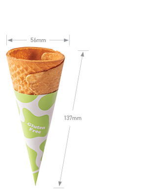 Napoli Gluten Free Waffle Cones Sleeved