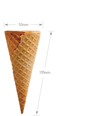 Flat Top Sugar Cone B (Gluten Free)