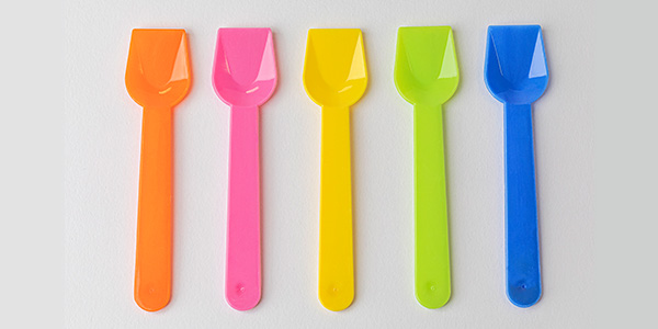 Yum Bio Spoons Short Multi Coloured