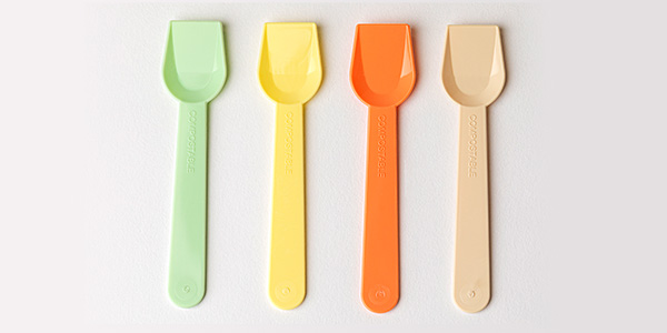 Yum Compostable Spoons Multi Coloured