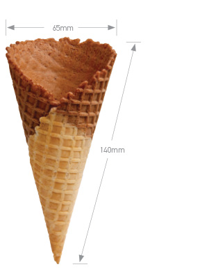 Natural Top Waffle Cone C Chc/Van - C