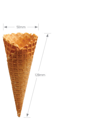 Natural Top Waffle Cone A