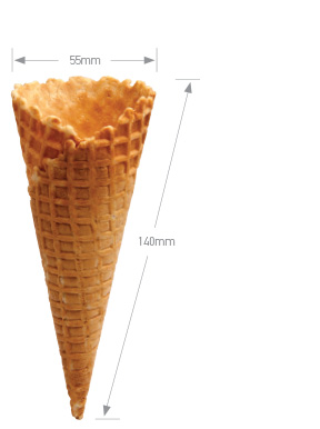 Natural Top Waffle Cone B